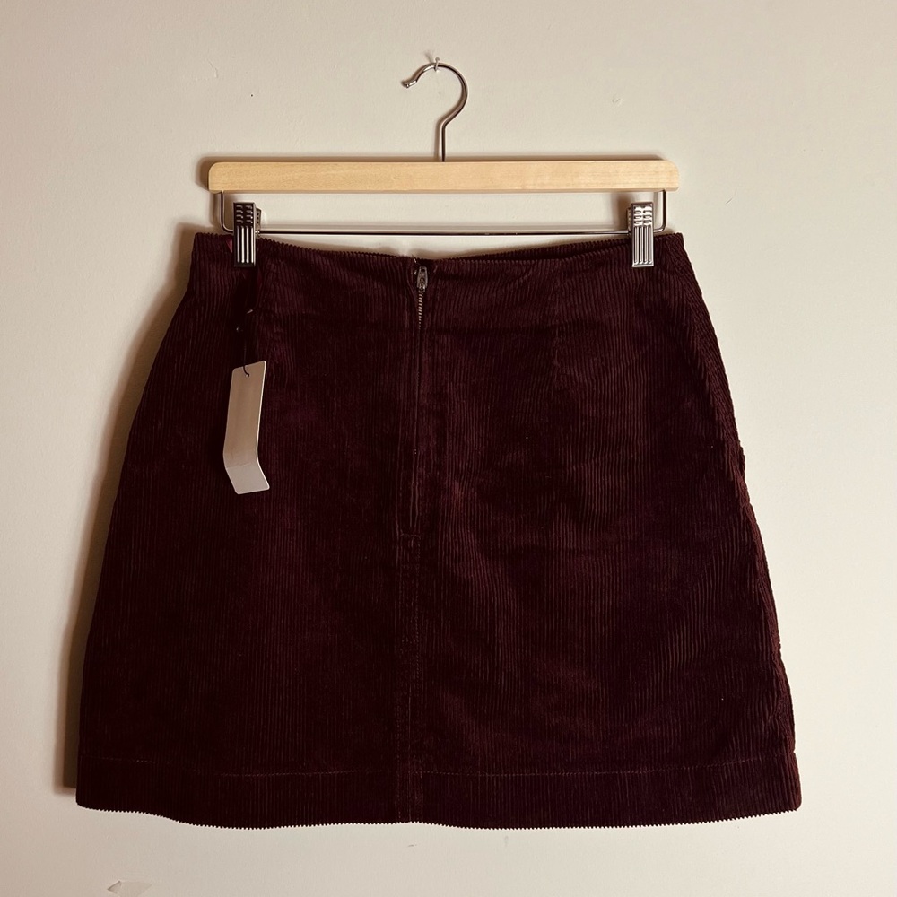Burgundy Corduroy Skirt w/tags